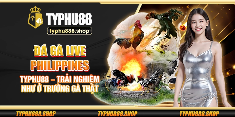 Đá gà live Philippines Typhu88 – Trải nghiệm như ở trường gà thật