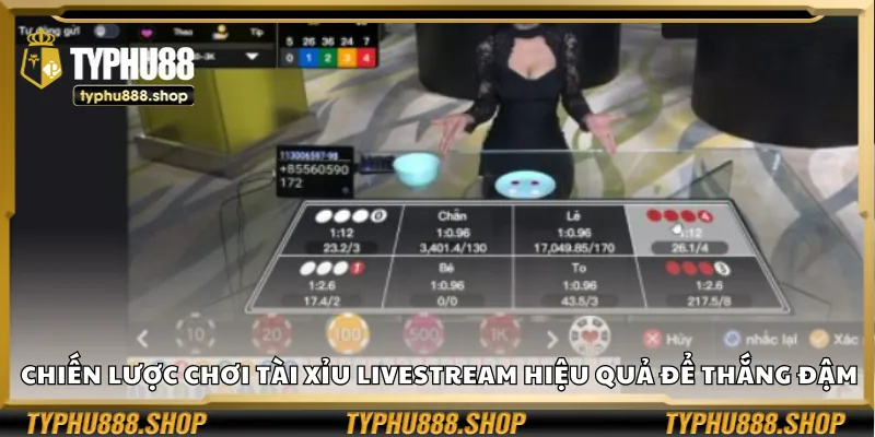 Chiến lược chơi Tài xỉu livestream hiệu quả để thắng đậm